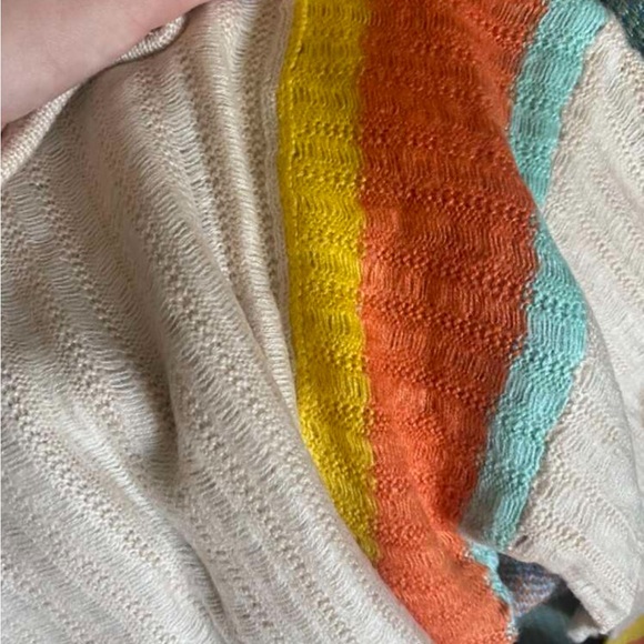 Luxe Color Block Long Sleeve Knit Sweater Top - Picture 10 of 10